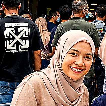 Avatar pelanggan sebenar
