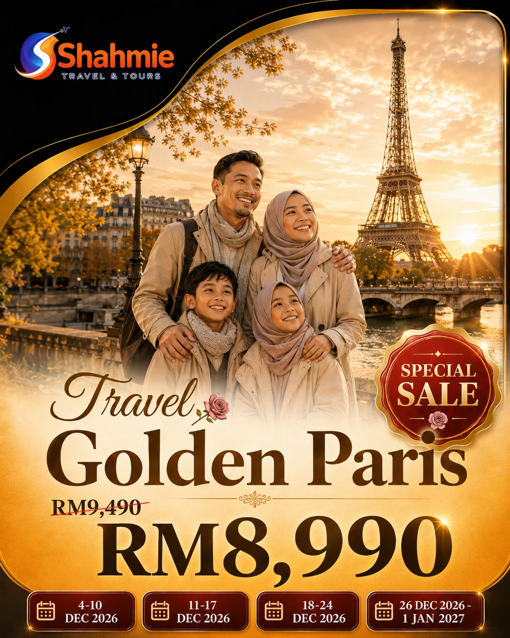 Poster Golden Paris